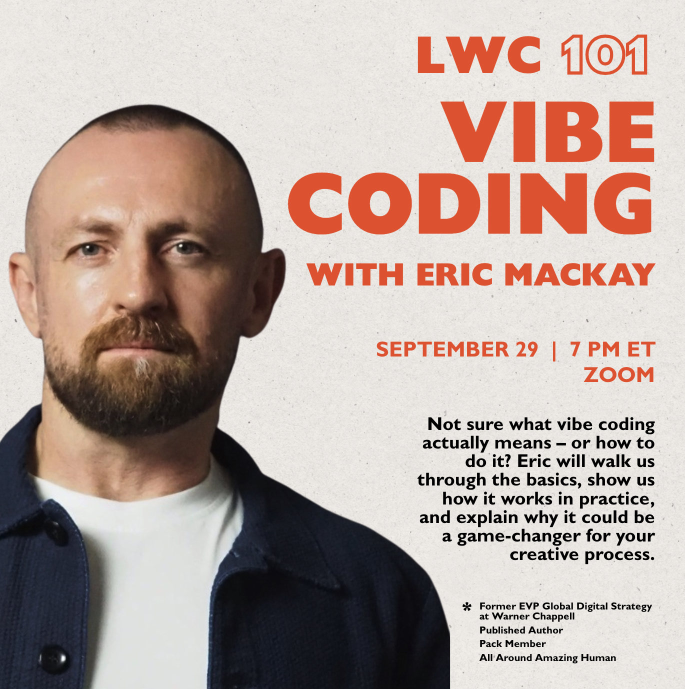 Vibe Coding Workshop with Eric Mackay